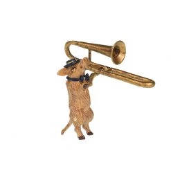 Scully & Scully Austrian Bronze Pig With Trombone