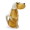 Scully & Scully Crystal Dog Sculpture, Amber & Gold